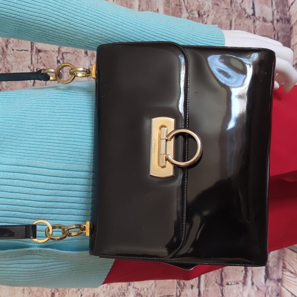 Salvatore Ferragamo Black Crossbody Bag
